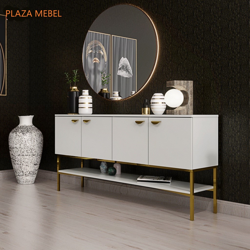 Buffet Credenza THALIA SB 150 Bufet / Meja Konsul PUTIH / Sideboard