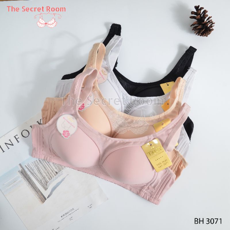 TALLY BRA BH 3071 | CUP B BESAR | TANPA KAWAT | BUSA TIPIS | SIZE 36-42 | BAHAN BERPORI MUDAH MENYERAP KERINGAT