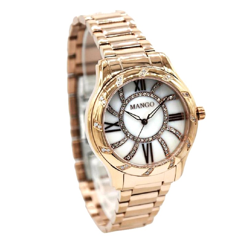 MANGO MA6702L-81R Jam Tangan Wanita - Rosegold White