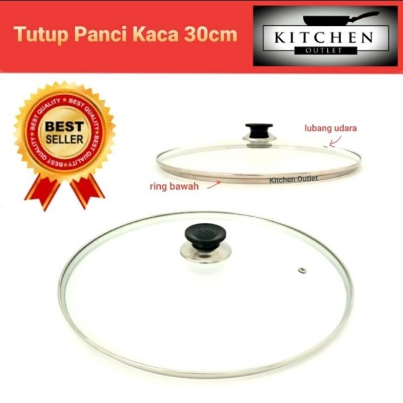 Tutup Panci Kaca 30 Cm