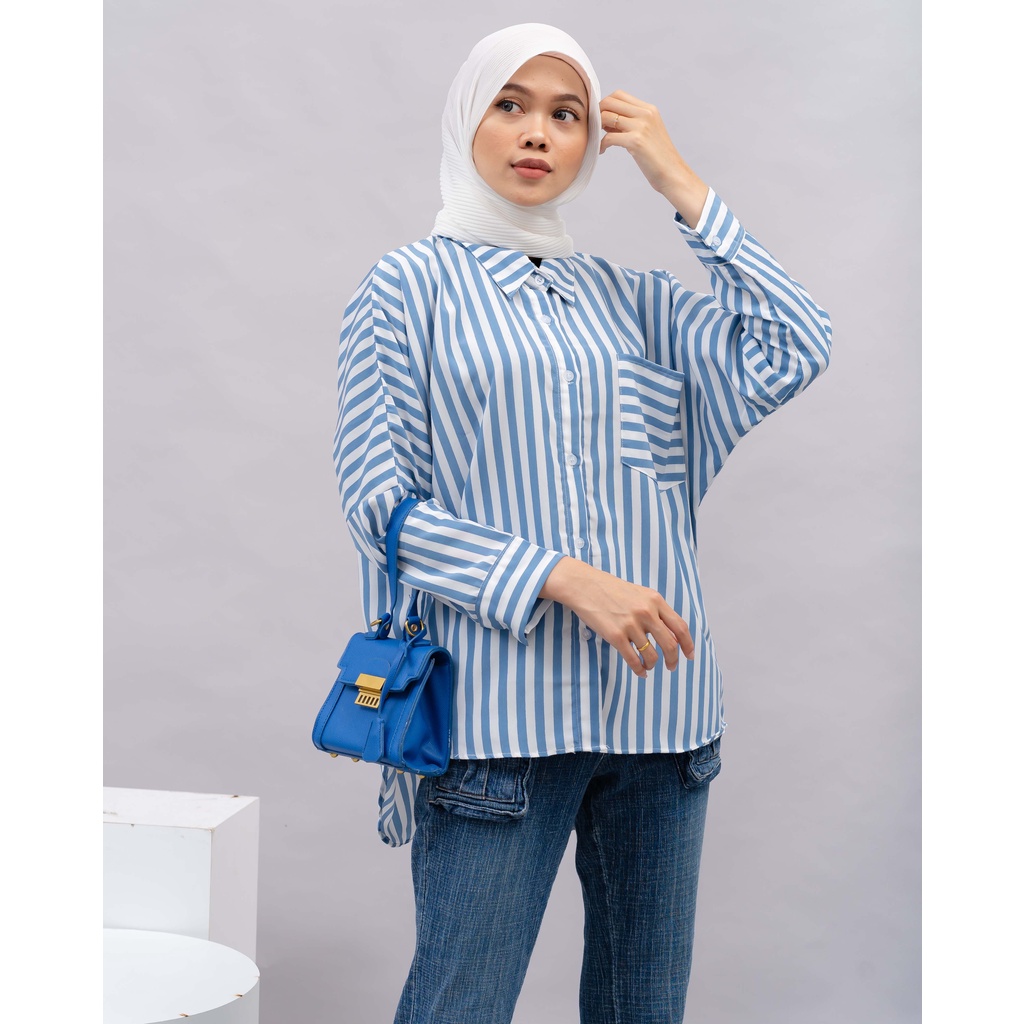 KEMEJA SALUR KATUN CATRINE DAILY SHIRT OFFICE SHIRT PREMIUM B562 CO