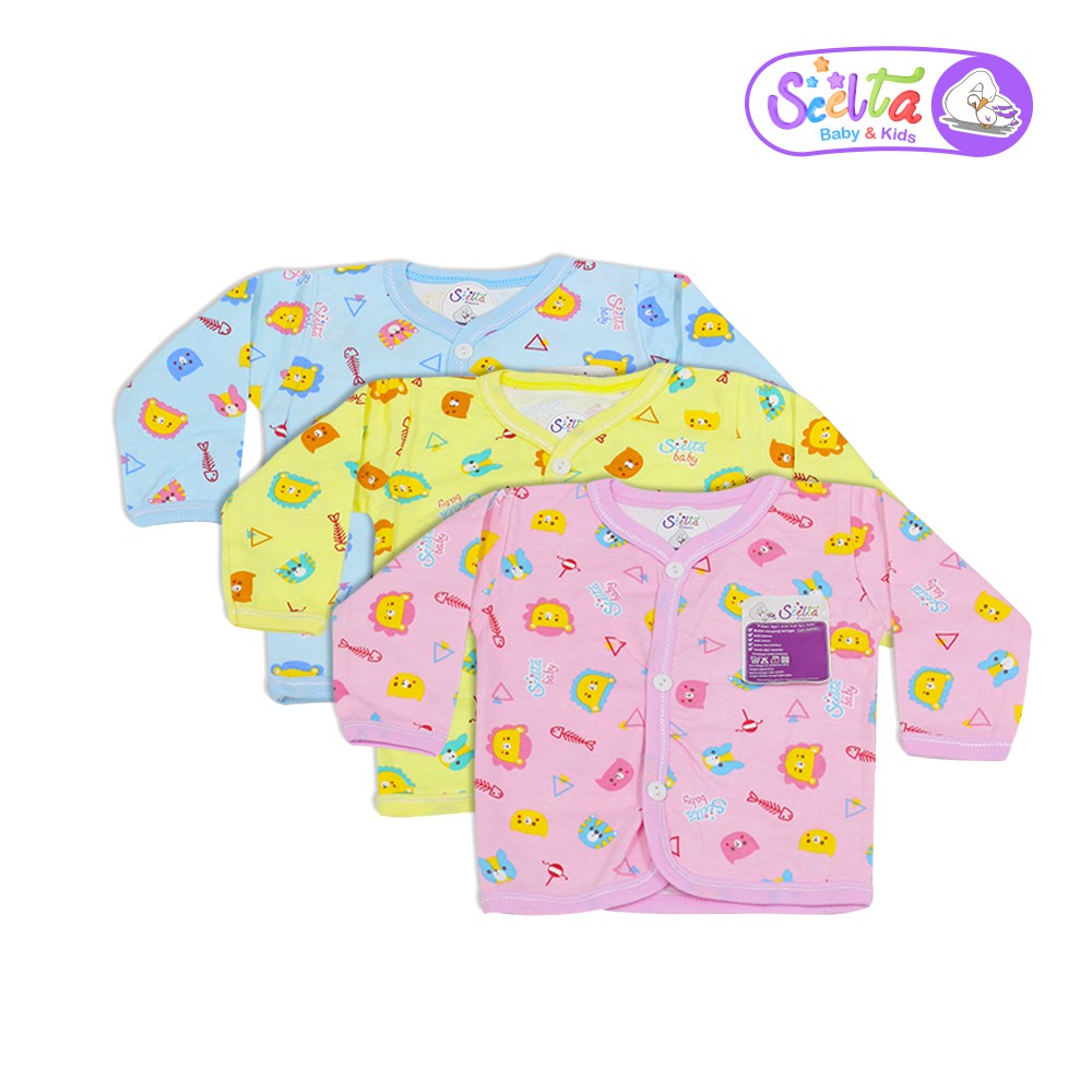 Scelta - Baby & Kids Baju Bayi Lengan Panjang Motif Unisex Cewek & Cowok Murah Bb C 2C3A
