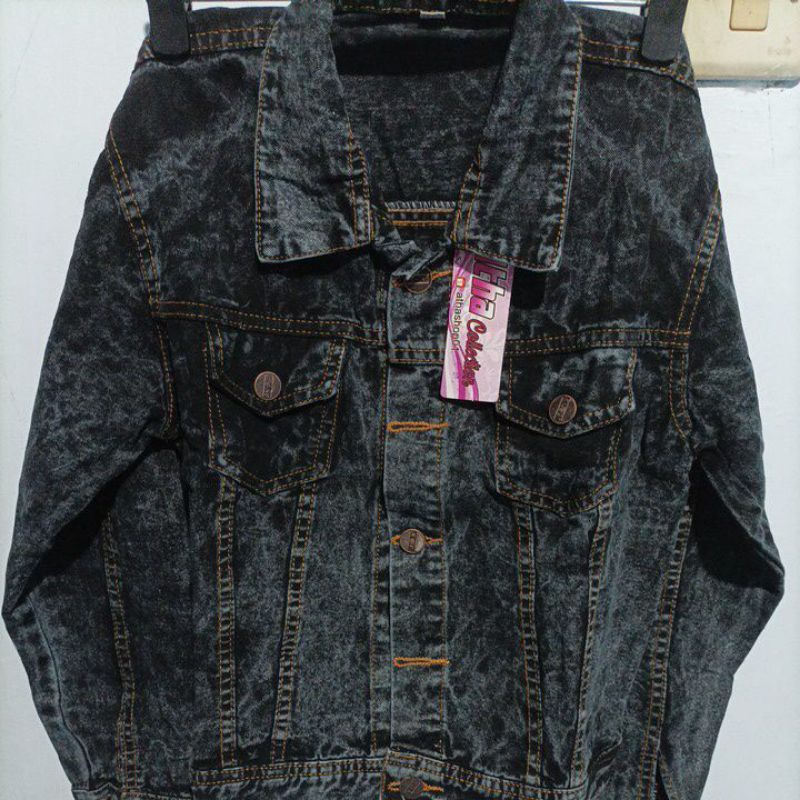 JAKET JEANS ANAK UNISEX 12-15th