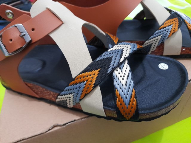 Sandal Tali Yuan Gradasi Coklat Mix Tali