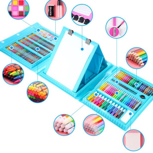 

<QuW ☼> ART SET CRAYON 208pcs PENSIL WARNA Crayon set Warna Pensil Krayon Bisa untuk Hadiah //Banyak.peminat