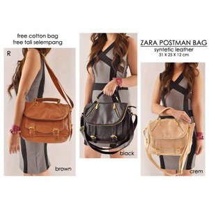 Tas wanita  Babyzapost postman replika kulit impor Hot Sale