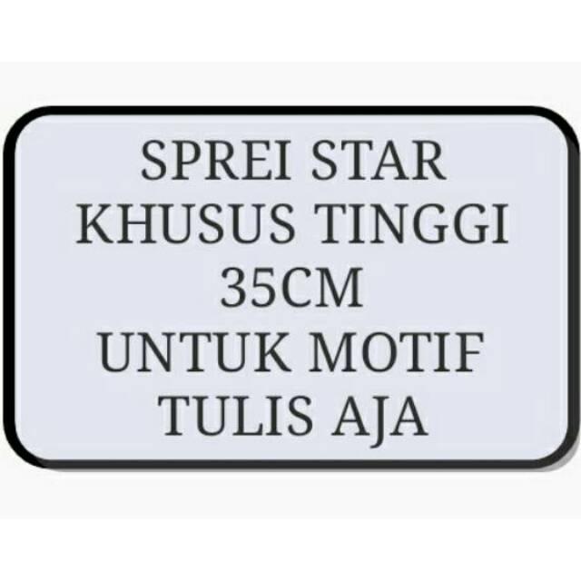 Sprei KHUSUS TINGGI 35CM