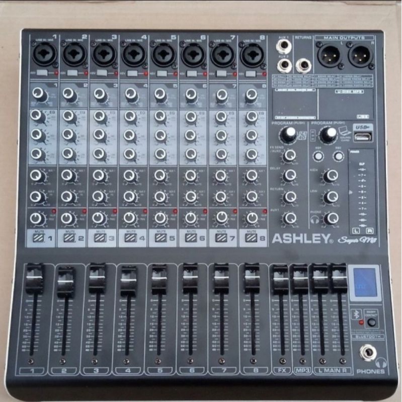 Mixer ashley super m8 recording m 8 channel bluetooth