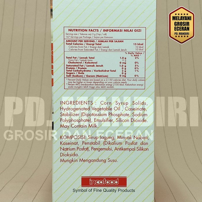 

Krimer- Max Creamer Non Dairy Creamer 500 Gr -Krimer.