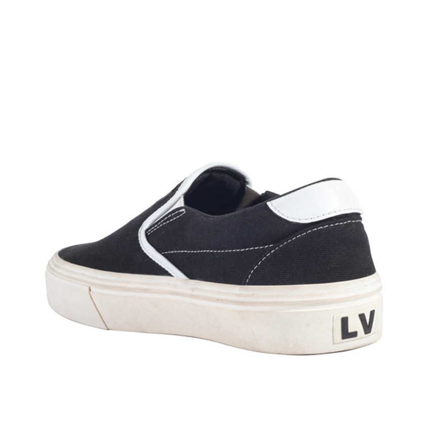 MARCO BLACK |FORIND x Lvnatica| Sepatu Sneaker Canvas Slip On Original Vintage Klasik Ori Footwear