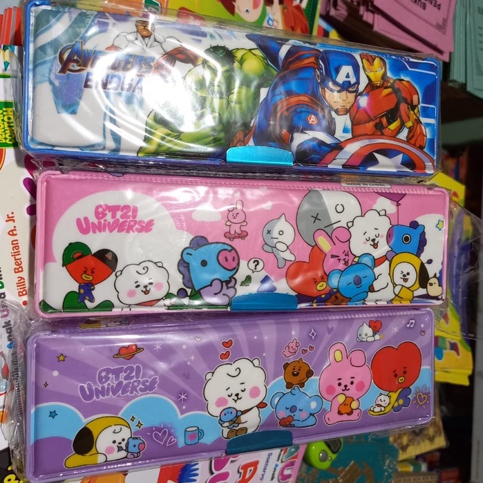 Kotak Pensil Magnet BT21 Tempat Pensil Fancy BT21