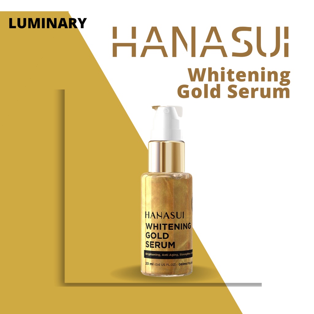 Hanasui Serum Gold Pencerah Wajah Perawatan Kecantikan Wajah Serum Wajah Hanasui Gold Serum Original Bpom