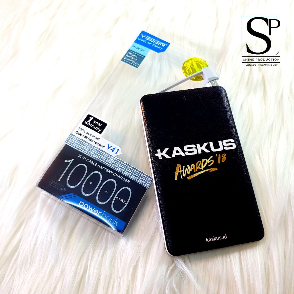 Custom Powerbank Veger (Bisa Pakai Foto Sendiri)