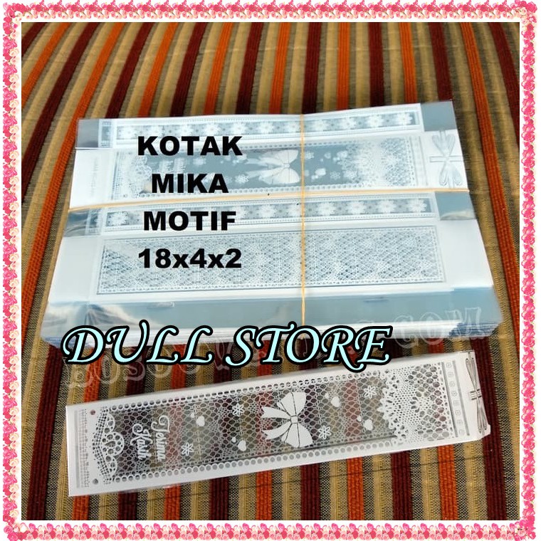 

isi 100 Kotak Mika souvenir uk 18x4x2cm | kotak kado | kotak souvenir