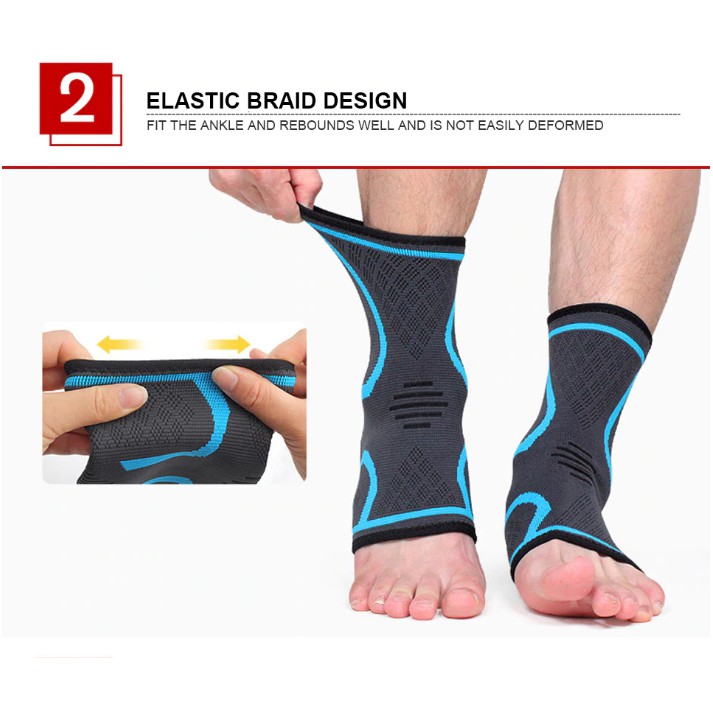 AOLIKES 7132 Ankle Support Pelindung Ankle Kaki Ankle Bracer Ankle Protector Fitness Gym Olahraga