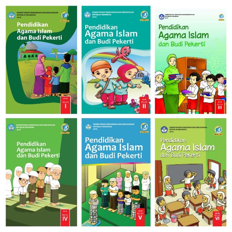 Buku Pelajaran SD : Pendidikan Agama Islam dan Budi Pekerti Kelas 1 - 6 Kemendikbud K13