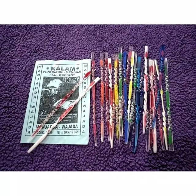 12 pcs kalam tuding penunjuk mengaji baca iqro dan quran
