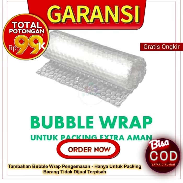 

Tambahan Bubble Wrap Pengemasan - Hanya Untuk Packing Barang Tidak Dijual Terpisah