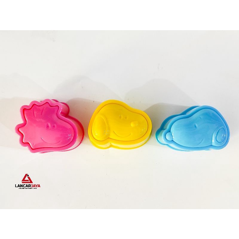 Cetakan Nasi / Cetakan Bento Snoopy Set Isi 3 / Cetakan Nasi Karakter