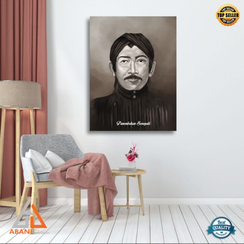 Abani Shop Gambar Poster Panembahan Senopati Lukisan Digital
