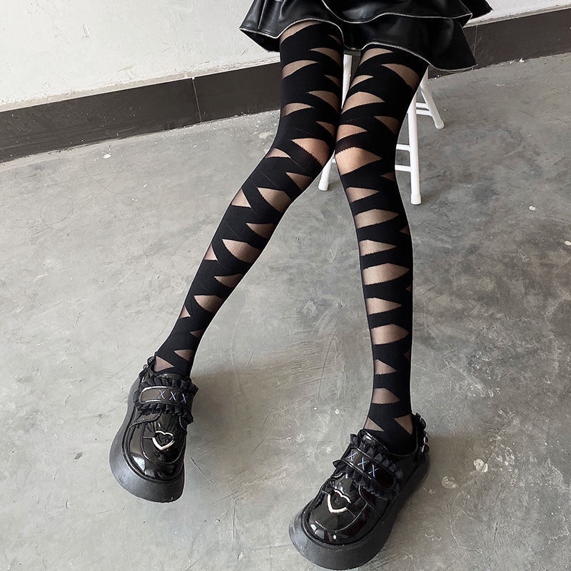 PH-35 pantyhose stocking bandage lilit putih hitam lolita japan celana legging panty hose