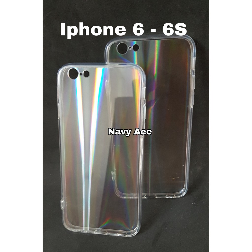 Softcase Rainbow Transparan Iphone Xs Max - XR - X - Iphone 6 - 6 Plus - 7 Plus