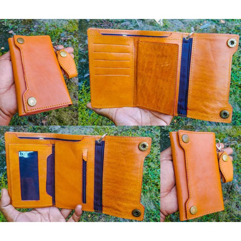 DOMPET KULIT PRIA | MODEL HARLEY | KULIT SAPI