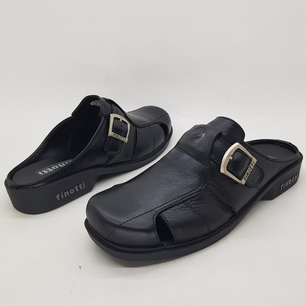 Finotti B 501 Sepatu Sandal Selop Fashion Pria Premium Kulit Asli Original Sendal Slop Bakpao Cowok Modis