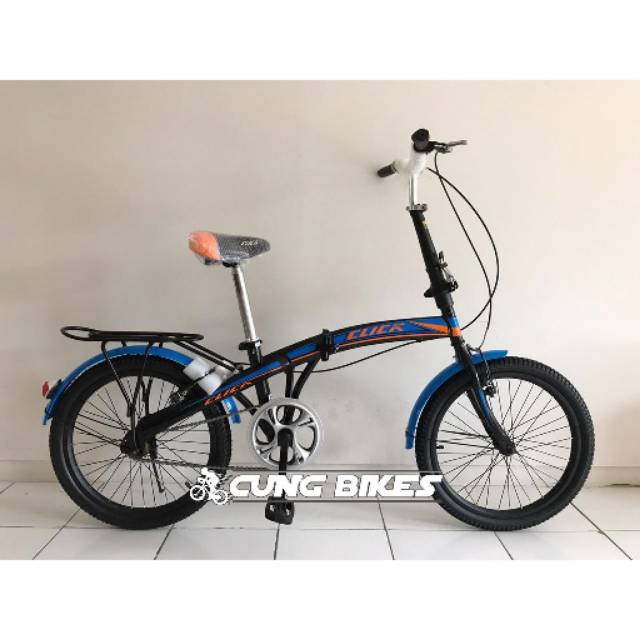  Sepeda  Lipat 20 Genio click single speed new Design  By 