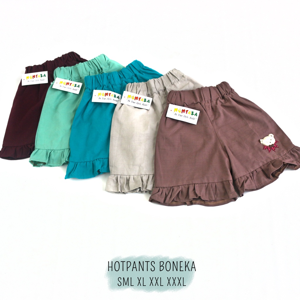 Hotpants boneka ruffle SML XL XXL I  Celana pendek Anak  I  Daily Pant