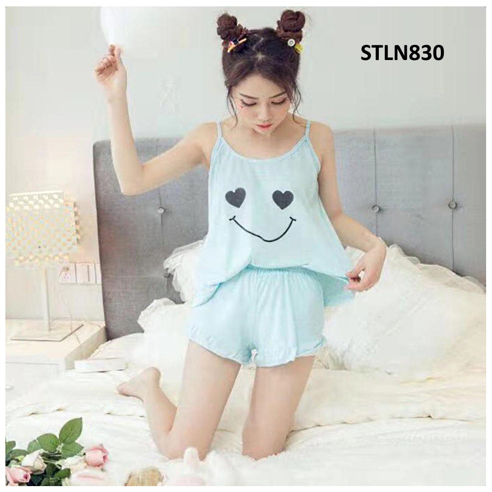 Baju Tidur Tanktop Smile Love Eye