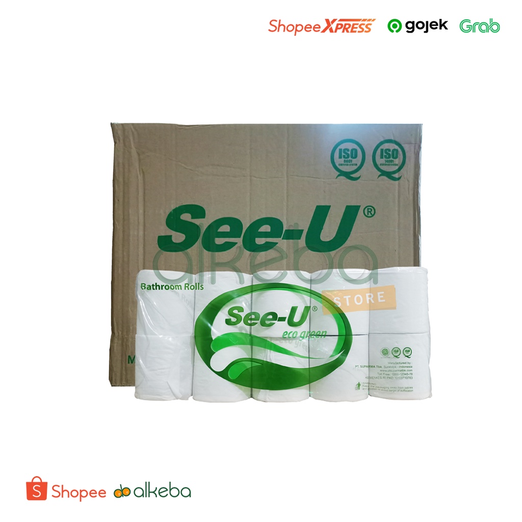 Tissue Gulung / Toilet Roll See-U Green Value / tisu / tisue / 250 sheet