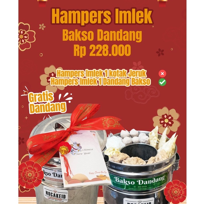 

Hampers unik bakso dandang natal, christmas imlek new year, Tahun baru