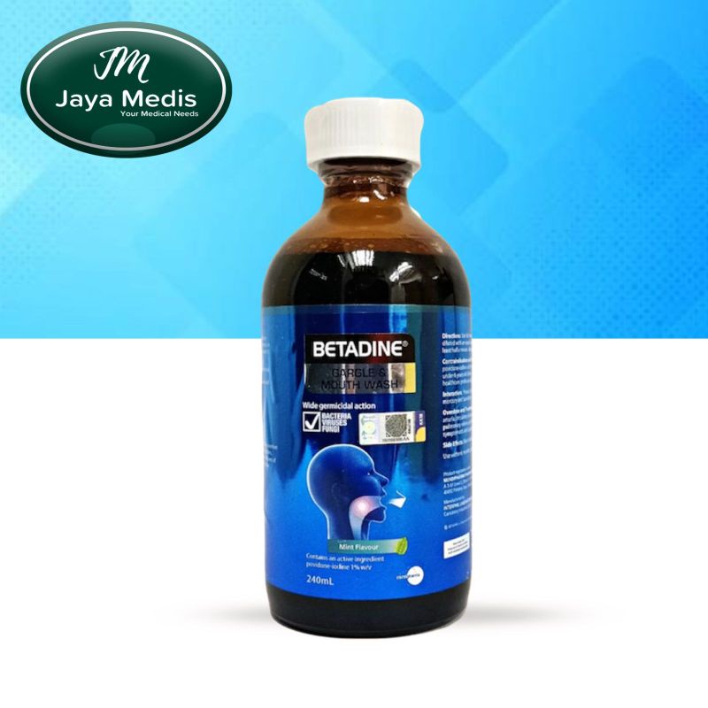 Betadine Gargle Mouth Wash Mint Flavour 240ml