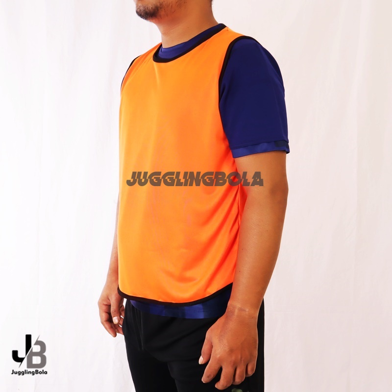 Rompi Bola Latihan Futsal Sepakbola Karet Samping Flexible Size Polos