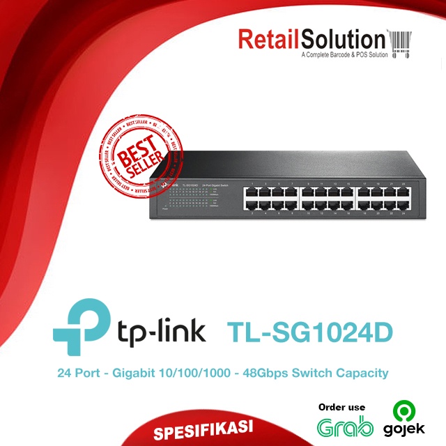 Desktop Switch Gigabit 24 Port - TL-SG1024D / TLSG1024D / TLSG1024