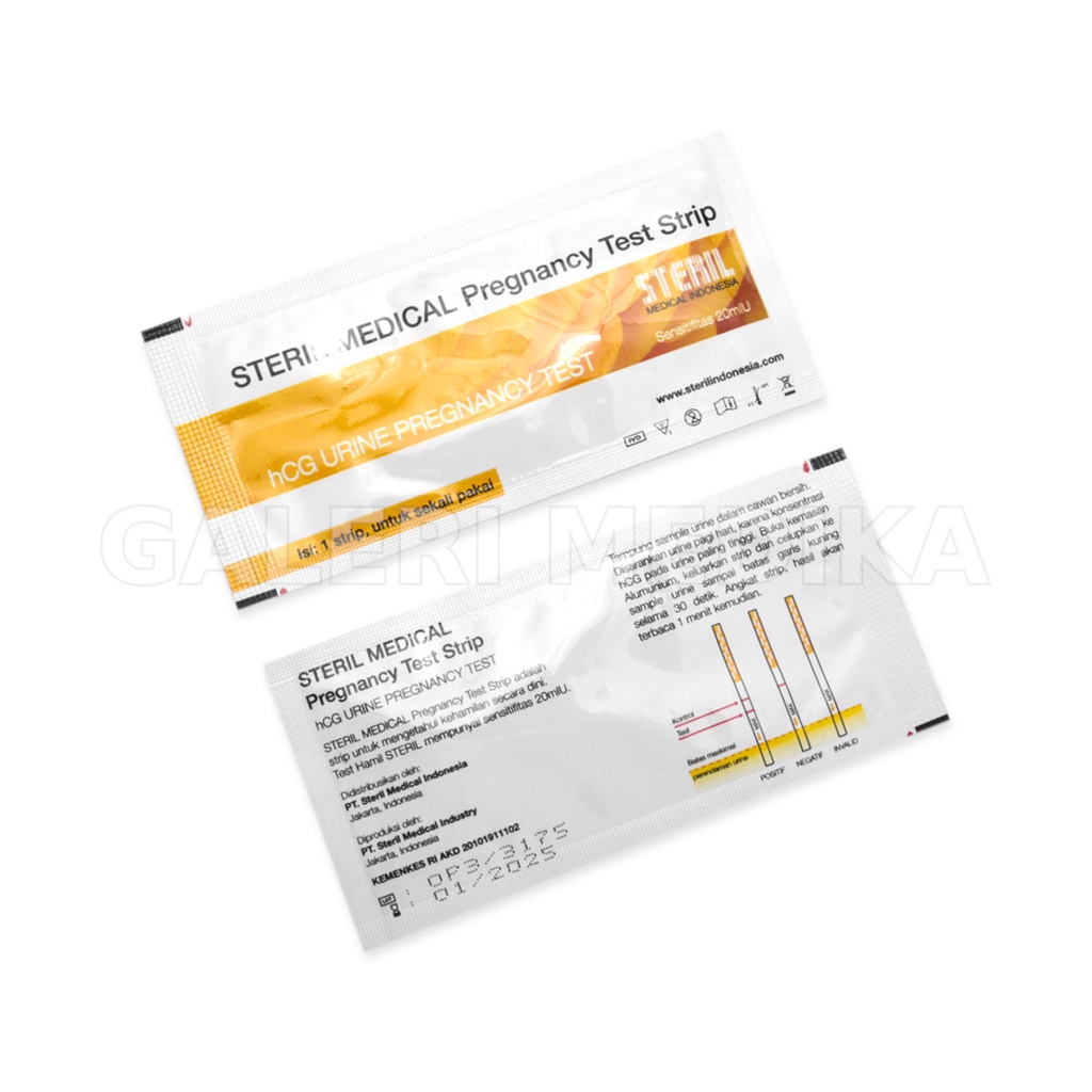 Steril hCG Strip Test Kehamillan Box Isi 50 Strip