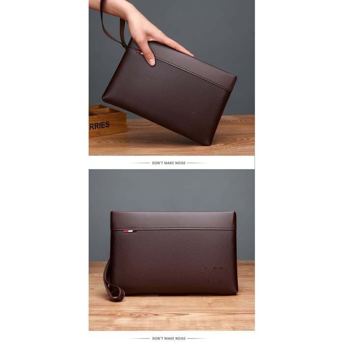 Dompet Kulit Men Clutch kangaroo coklat