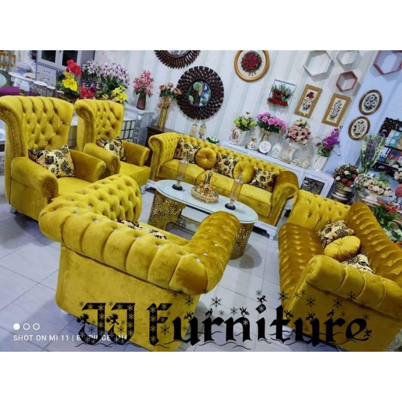 kursi tamu sofa minimalis seater romawi mewah jati