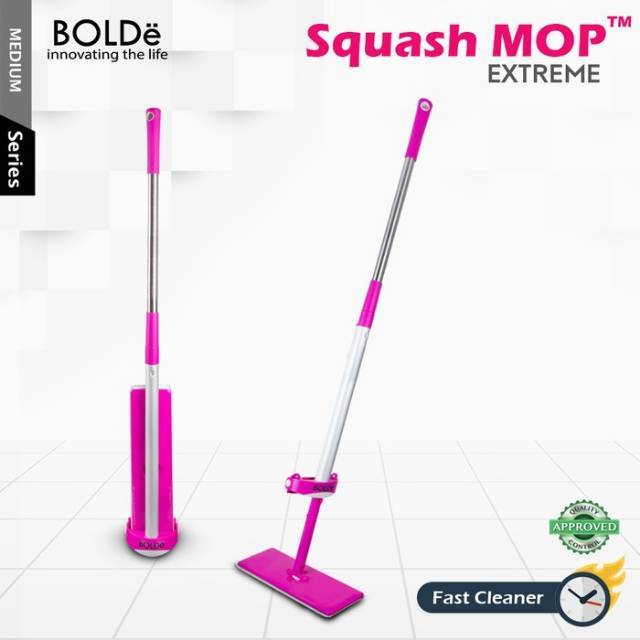 Alat Pel 2 Sisi Dengam Handle Pemeras/ Squash Mop Extreme Bolde