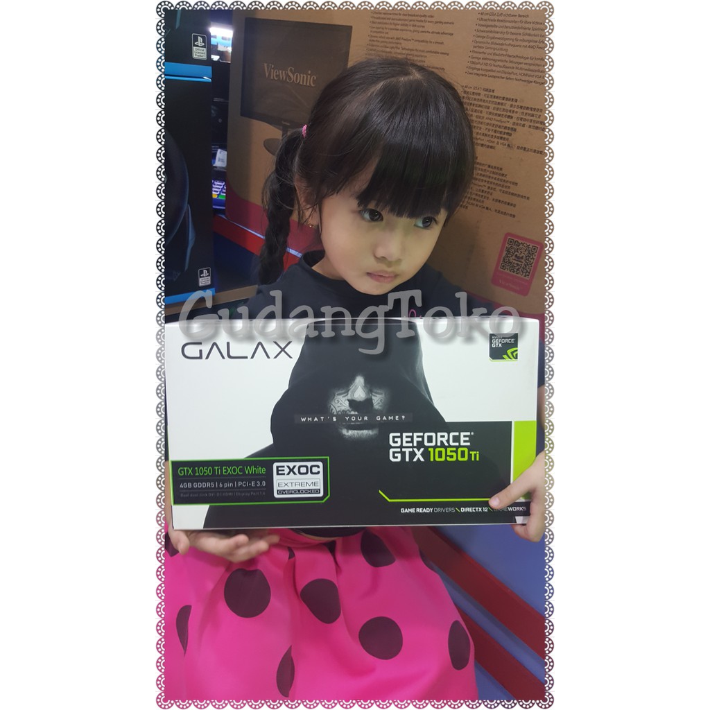 VGA CARD GALAX GTX 1050 TI EXOC WHITE