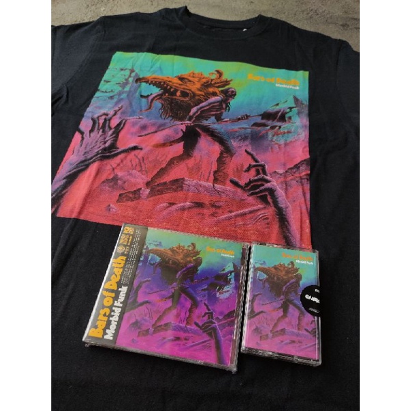 Bundle kaos cd dan kaset pita Bars of death - Morbid funk