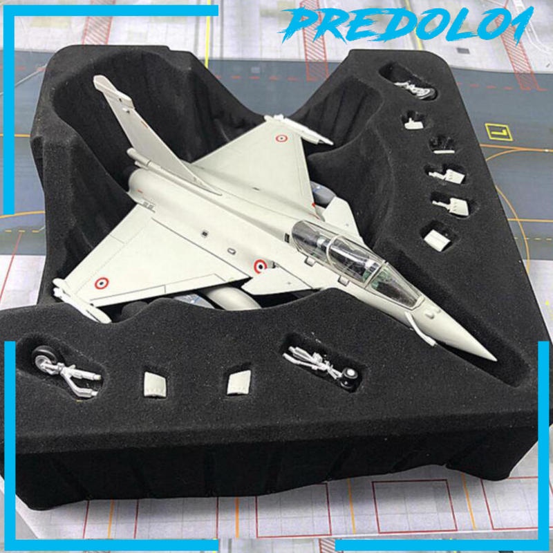 (Predolo1) Miniatur Diecast Pesawat Tempur Rafale Skala 1 / 72 Bahan Alloy Dengan Stand