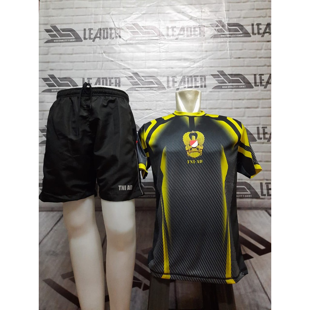 BAJU SETELAN OLAHRAGA TNI AD KUNING FULLPRINT