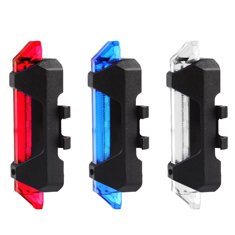 【HOT】Lampu Belakang Sepeda LED USB Rechargeable Anti Air