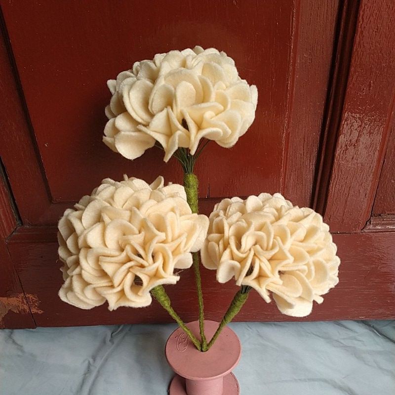 Bunga Flanel / Bunga HYDRANGEA / Buket Bunga Flanel