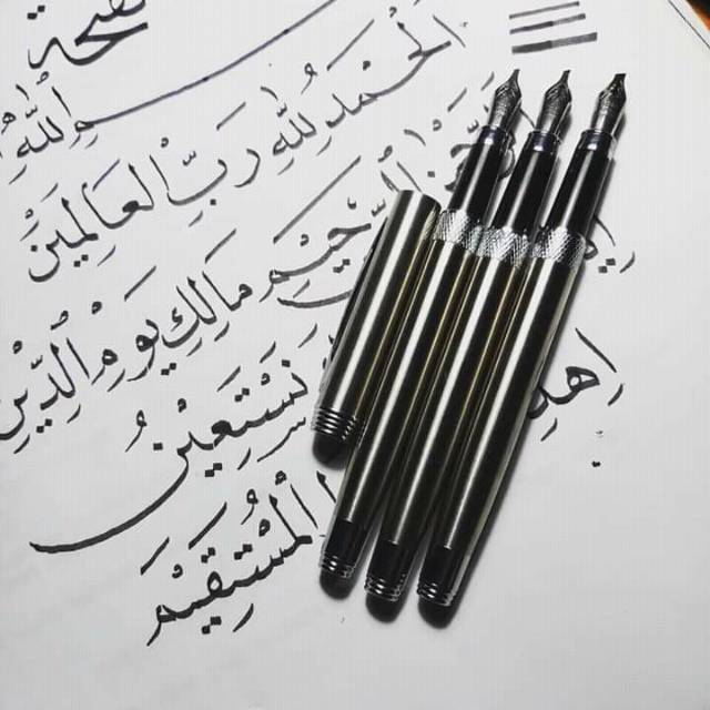 Fountain pen iridium pena kaligrafi pulpen kaligrafi - qalam khat kaligrafi arab  - qalam handam - p