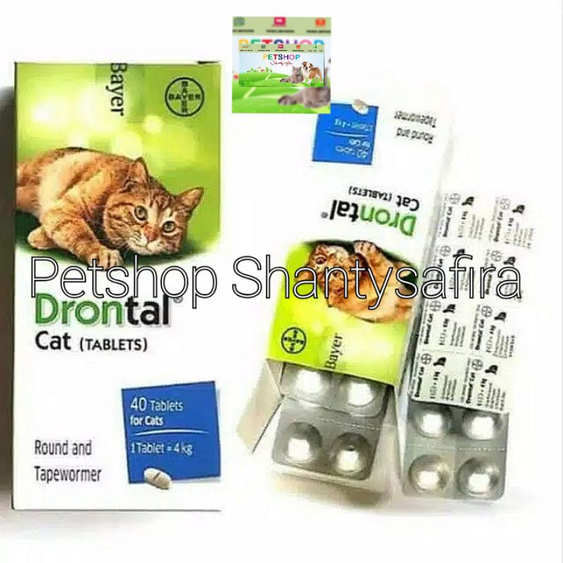 DRONTAL CAT OBAT CACING KUCING HARGA PER TABLET