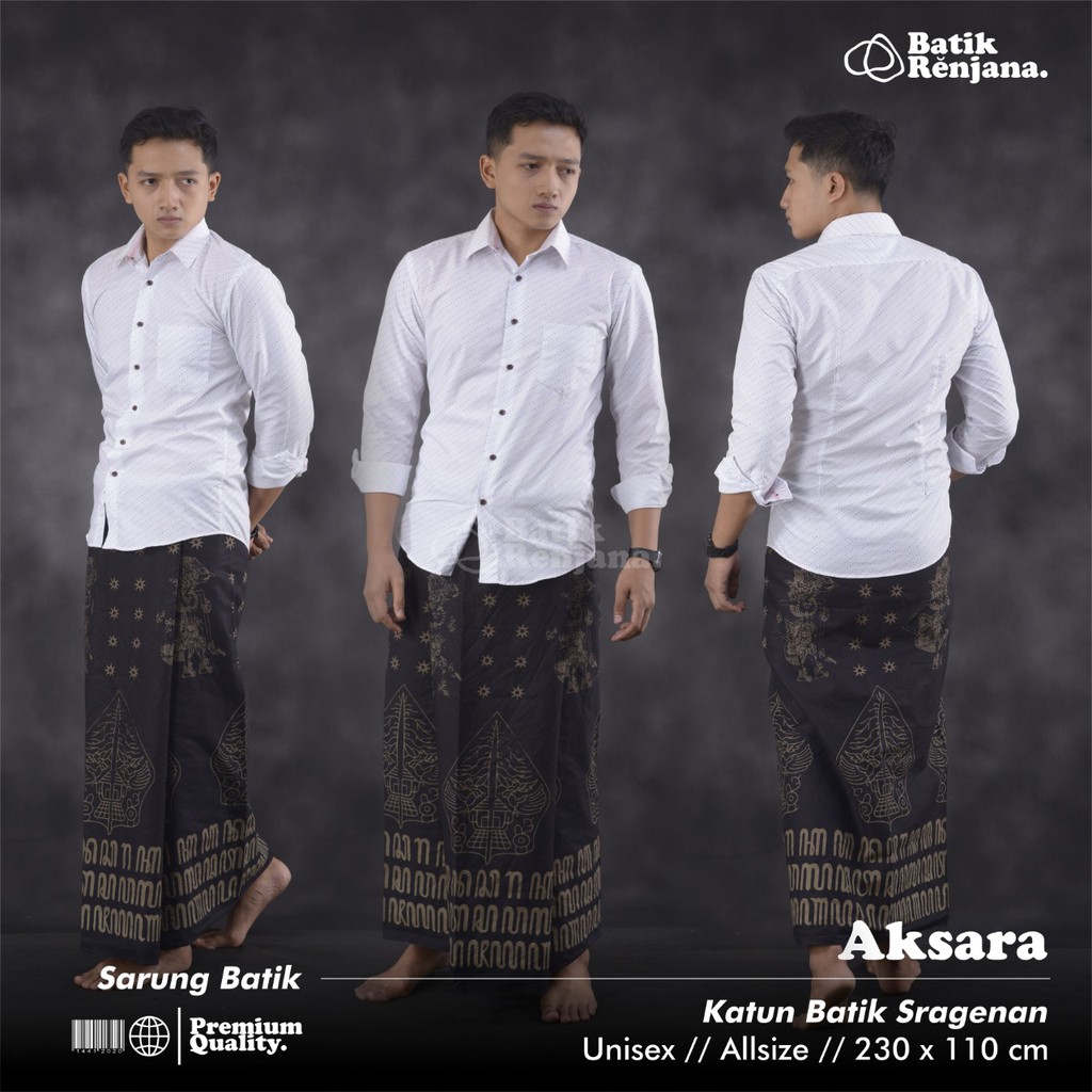 AKSARA SOGAN RENJANA BATIKSOLOAMANAH SARUNG BATIK SOLO PREMIUM MODERN KATUN HALUS SERAGAM KELUARGA KANTOR SANTRI MAYA KAMAYA MARJUA GANANG WEDANGAN JALARAN GUMAR BADRAKA UMARA CAKARA MATARAM MUKTIJOWO PARANG IRENG TURNO IRENG CAKARA IRENG MATARAM KERISNA