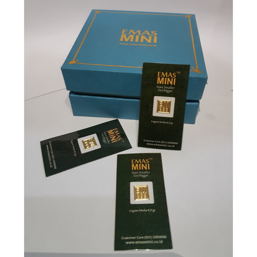 Emas Mini 0,2 gram | 0.2 gr Logam Mulia Gold 24K